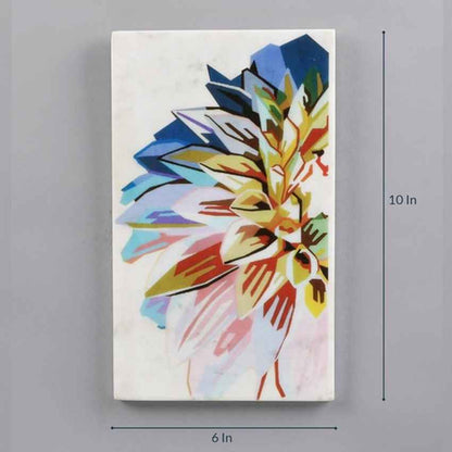 Luxe Floret Marble Wall Art | 6 x 10 inches