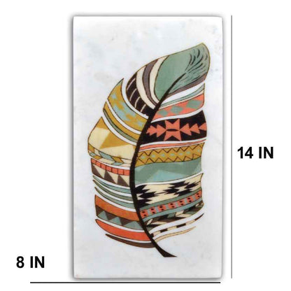 Premium Tribal Marble Wall Art | 8 x 14 inches