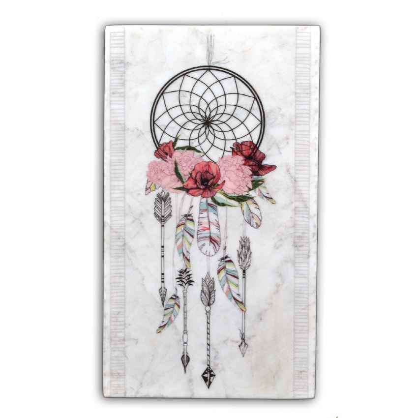 Decorative Dream Catcher Marble Wall Art | 8 x 14 inches