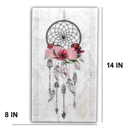 Decorative Dream Catcher Marble Wall Art | 8 x 14 inches