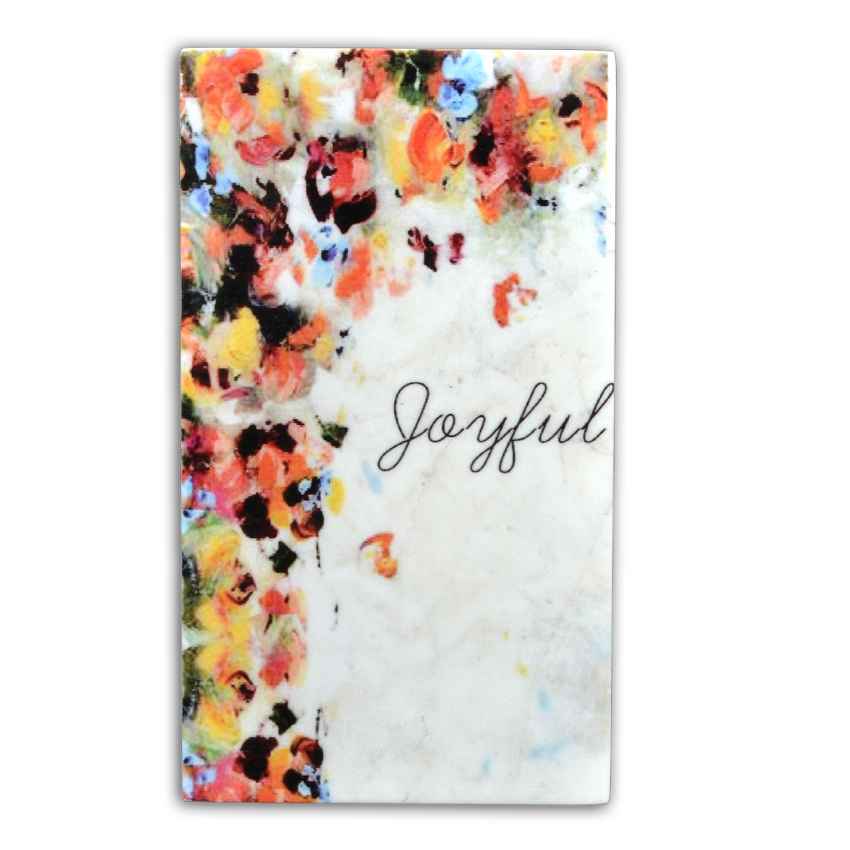 Abstract Joyful Marble Wall Art | 8 x 14 inches