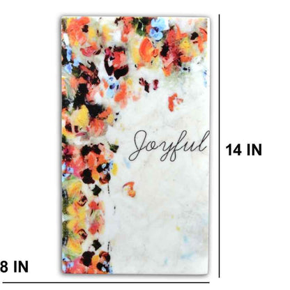 Abstract Joyful Marble Wall Art | 8 x 14 inches