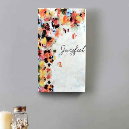 Abstract Joyful Marble Wall Art | 8 x 14 inches