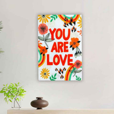 Mesmerizing You Are Love Marble Wall Art | 8 x 12 inches