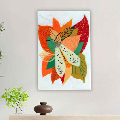 Luxury Butterfly Marble Wall Art | 8 x 12 inches