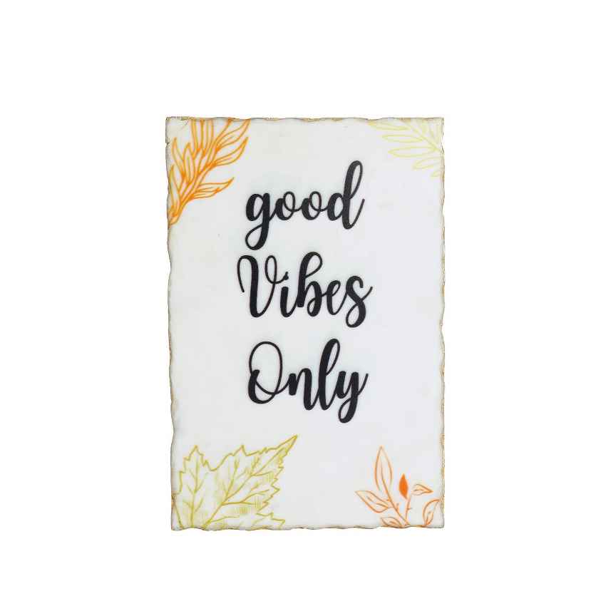 Artisan Goods Vibes Only Marble Wall Art | 8 x 12 inches