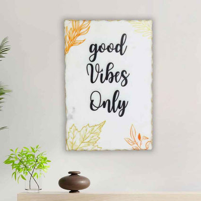 Artisan Goods Vibes Only Marble Wall Art | 8 x 12 inches