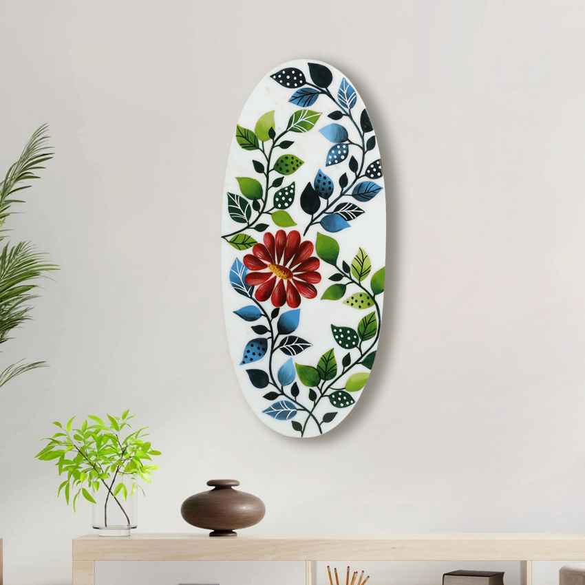 Extraordinary Lush Green Marble Wall Art | 7 x 16 inches