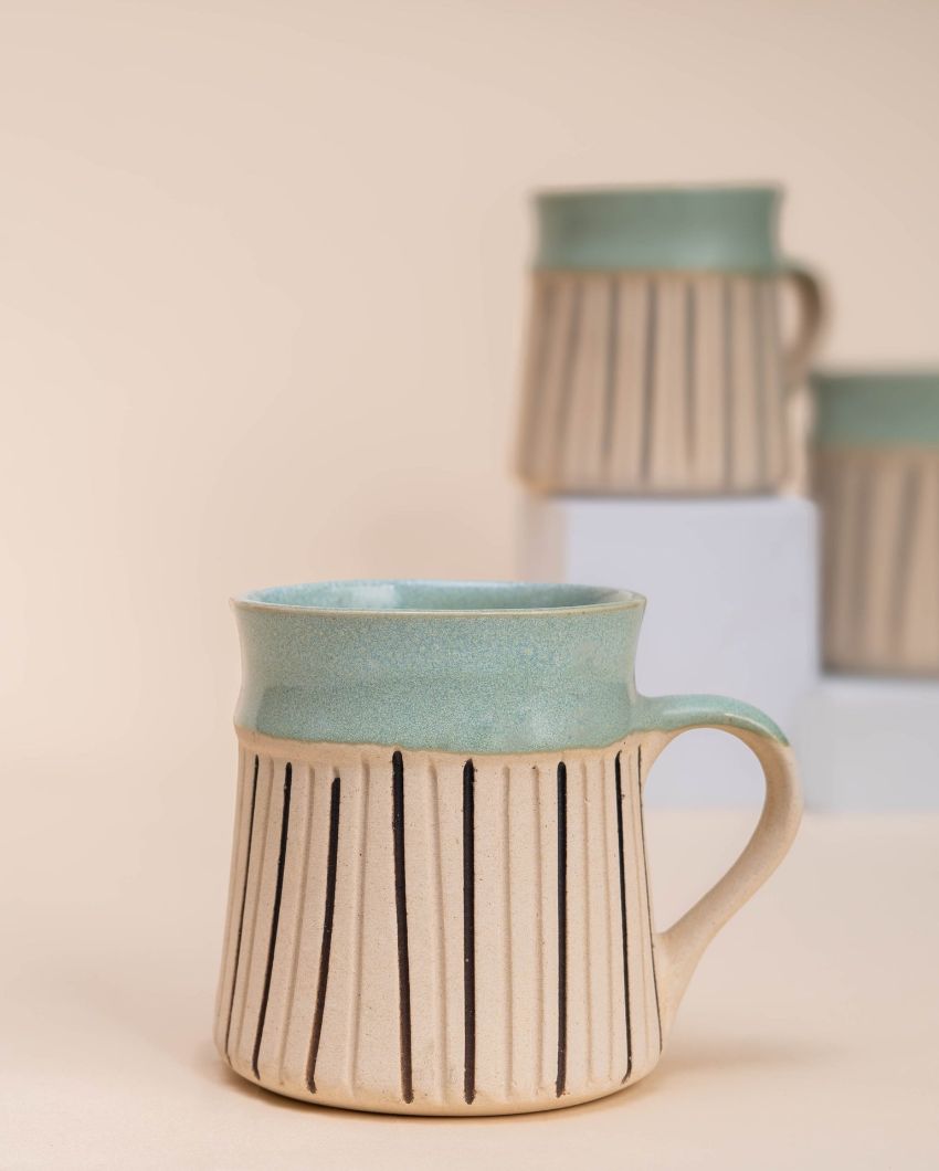 Sip Serenity Rustic Ceramic Mug |12 x 7 x 10cm/ 5 x 3 x 4 inches