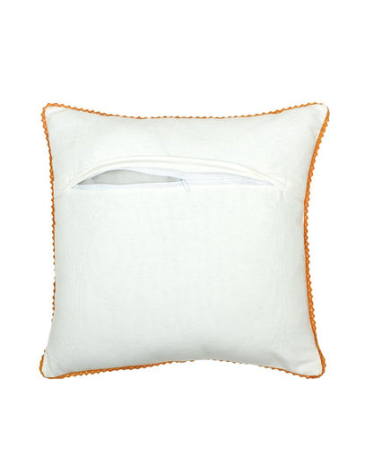 Marigold Printed Cotton Cushion Covers | 16 x 16 inches