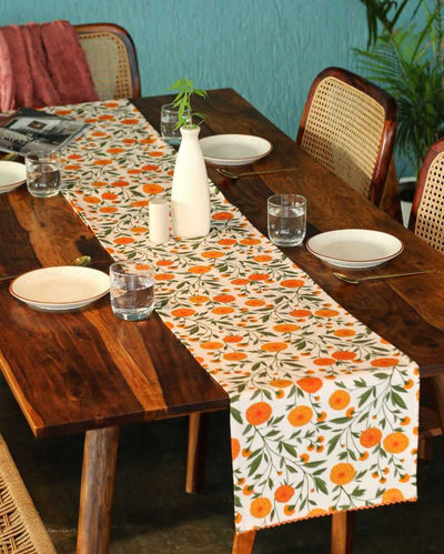 Marigold Cotton Table Runner | 13 x 59 inches