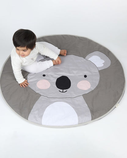 Koala Bear Indoor & Outdoor Cotton Quilted Playmat | Diameter 40 inches