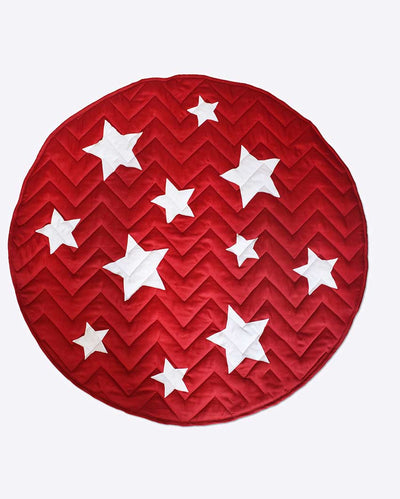 Star Design Quilted Playmat | 42 x 2 inches