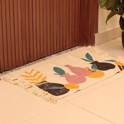 Floral Accent Floor Mat | 34 x 21 inches