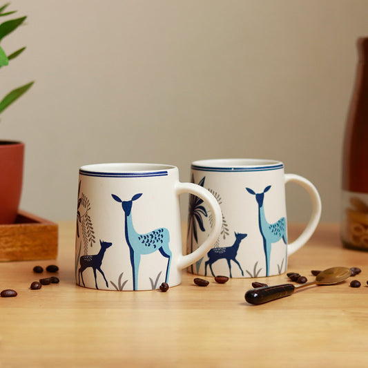 Enchanted Forest Ceramic Mugs | Set Of 2 | 300ml