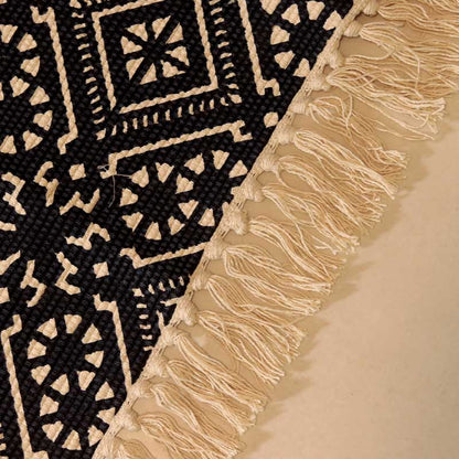 Black Accent Floor Mat | 34 x 21 inches