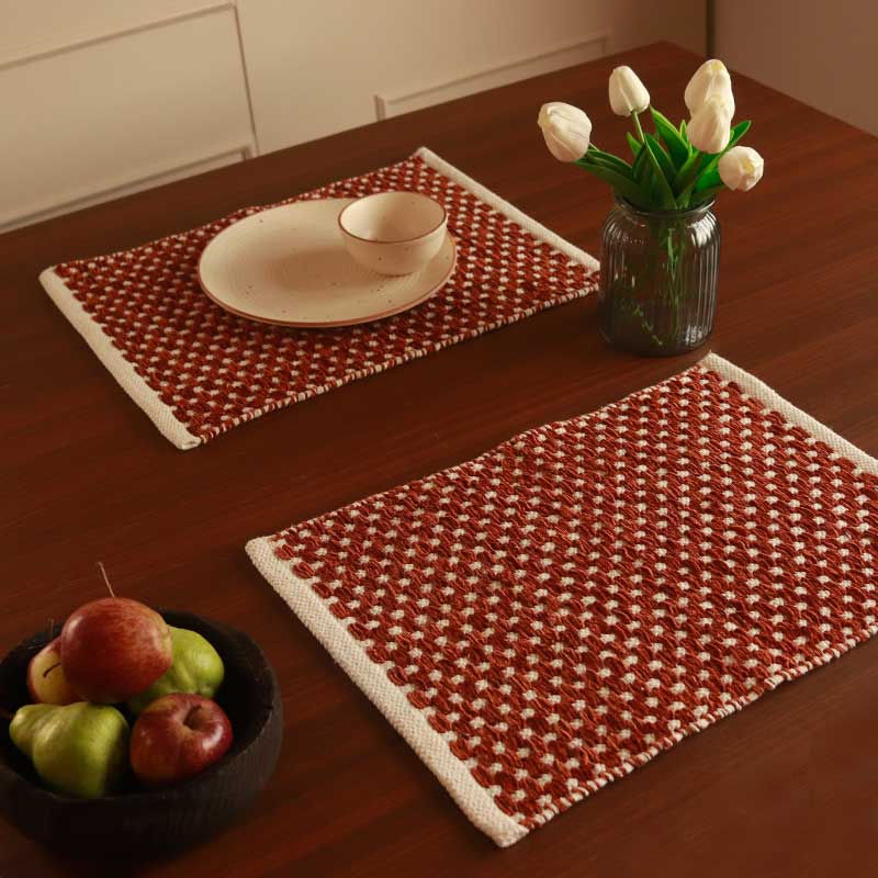 Cotton Tufted Placemats Set of 2