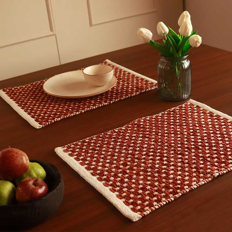 Cotton Tufted Placemats Set of 2