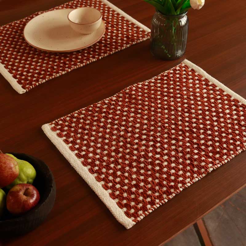 Cotton Tufted Placemats Set of 2