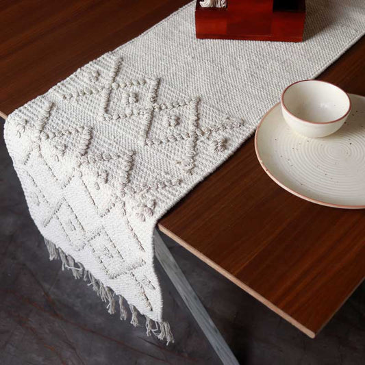 Natural Diamond Table Runner | 72x13 Inches
