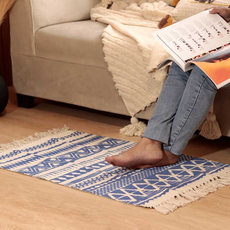 Royal Blue Accent Floor Mat | 34 x 21 inches