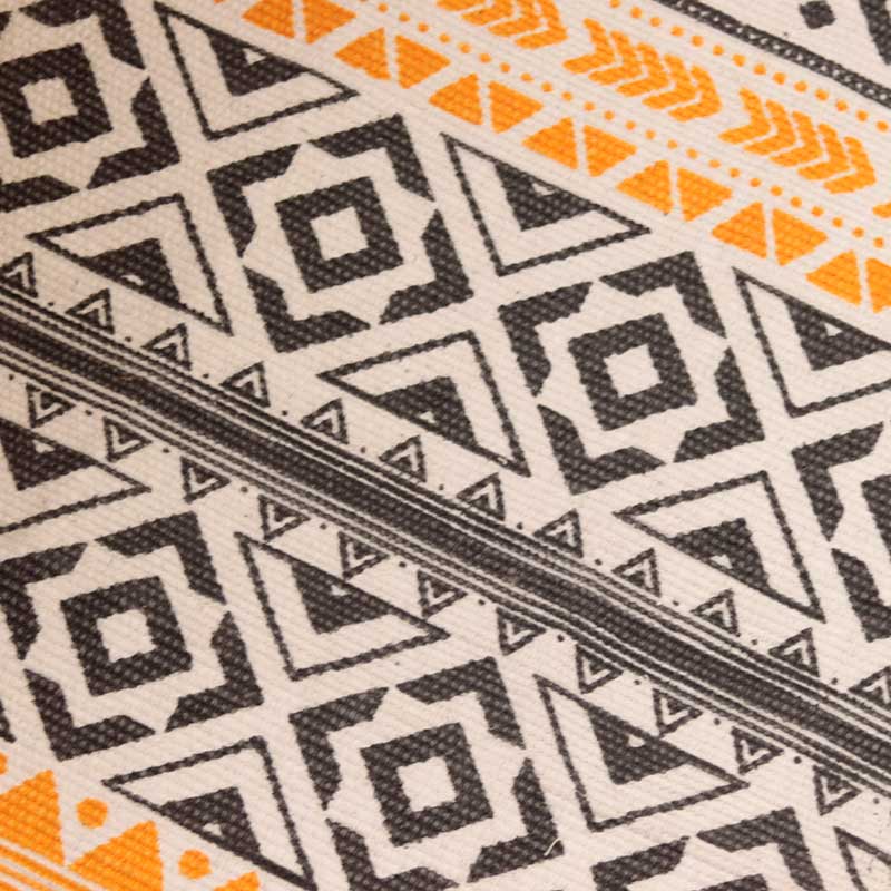 Yellow & Black Pattern Accent Floor Mat | 34 x 21 inches