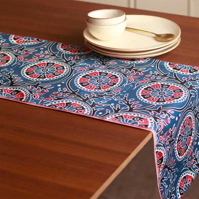 Blue Ajrak Table Runners