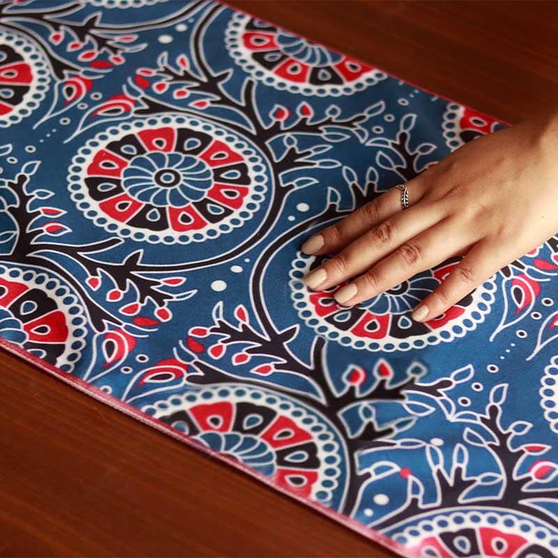 Blue Ajrak Table Runner | 58x13 Inches, 72x13 Inches