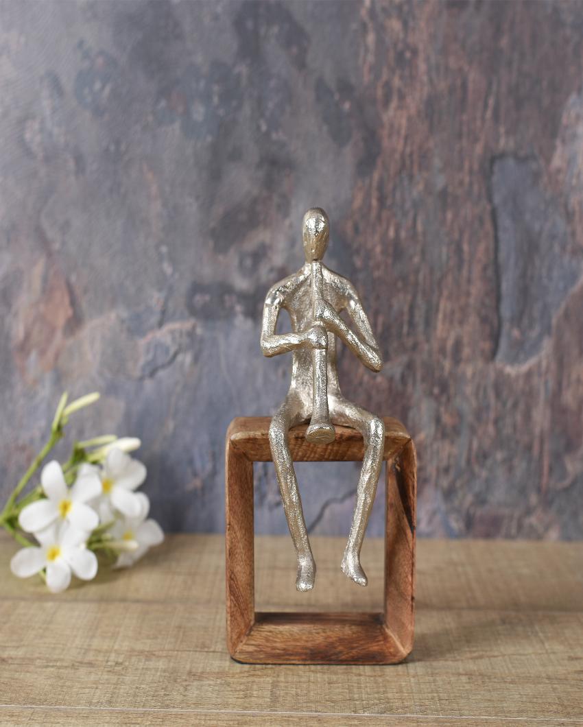 Musician Playing Trumpet Sculpture 9.5 | Inches
