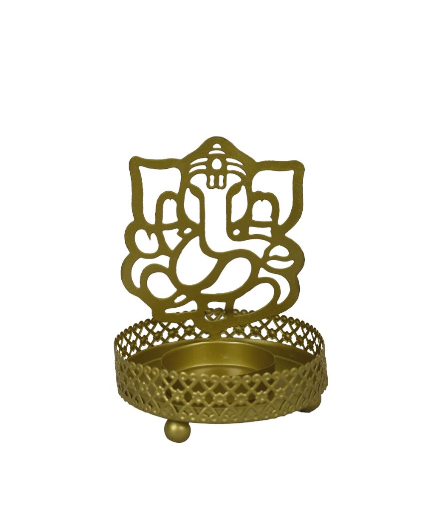 Roshni Ganesh Tealight Holder | 3.2 Inches