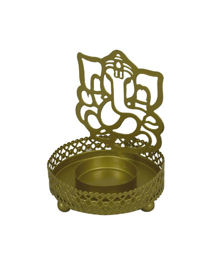 Roshni Ganesh Tealight Holder | 3.2 Inches