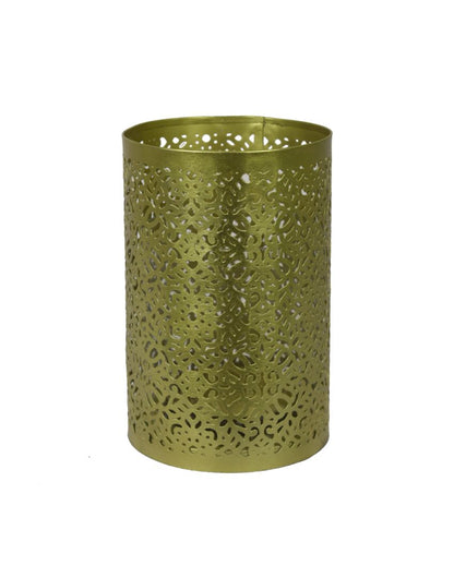 Jaali Pillar Glass Candle Holder | 6 Inches