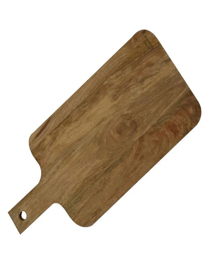 Aachman Wooden Rectangle Platter with Handle | 17.5 Inches