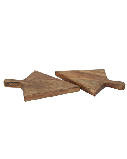 Aachman Pizza Slice Shaped Wood Platter | Set Of 2