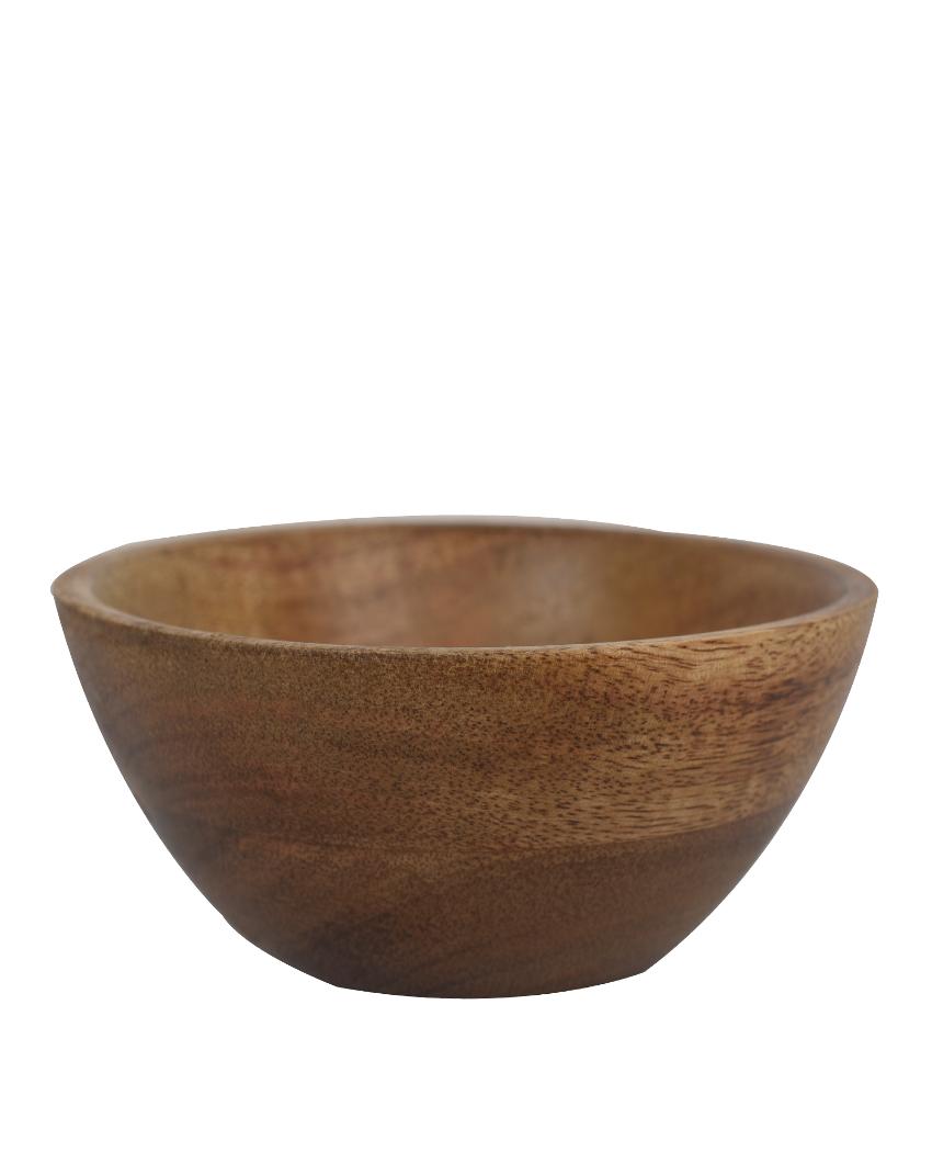 Aachman Snack Wooden Bowl | 10 Inches | 1L