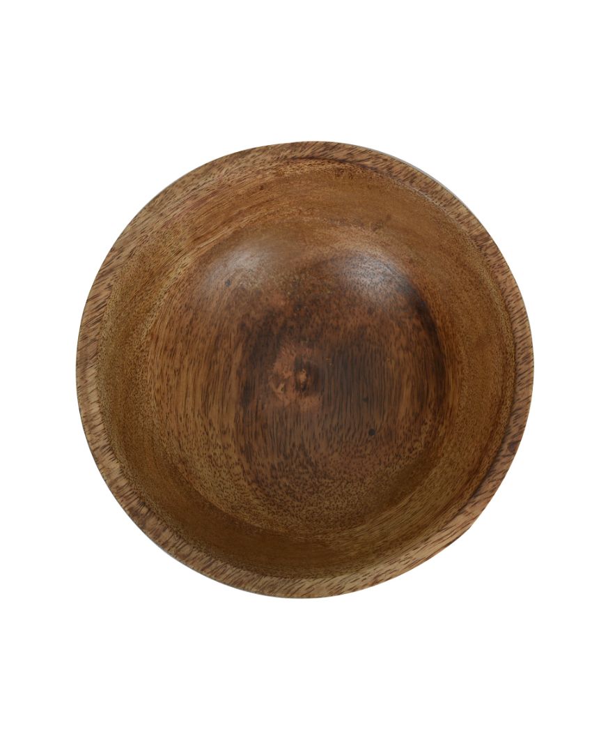 Aachman Snack Wooden Bowl | 10 Inches | 1L