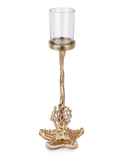 Gold Starfish Nautical Candle Holder | 6 x 6 inches