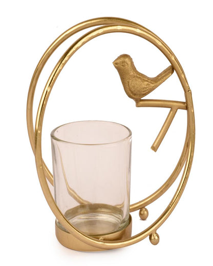 Bird with A Ring Candle Holder | 6 x 4 inches