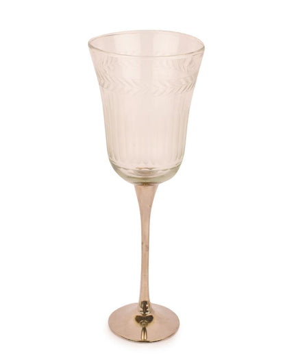 Classy Gold Finish Goblets | Set of 2