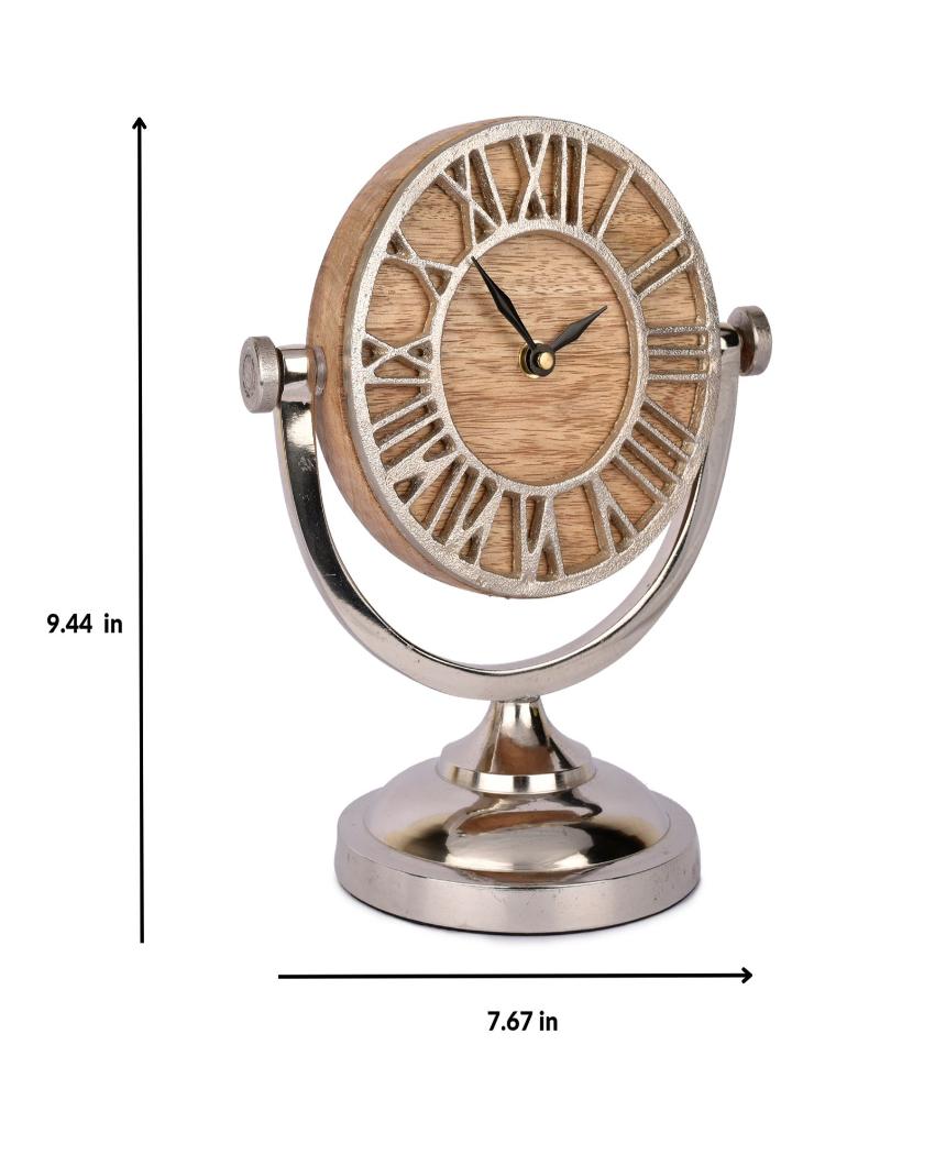 Gina Aluminum Table Clock | 9 Inches