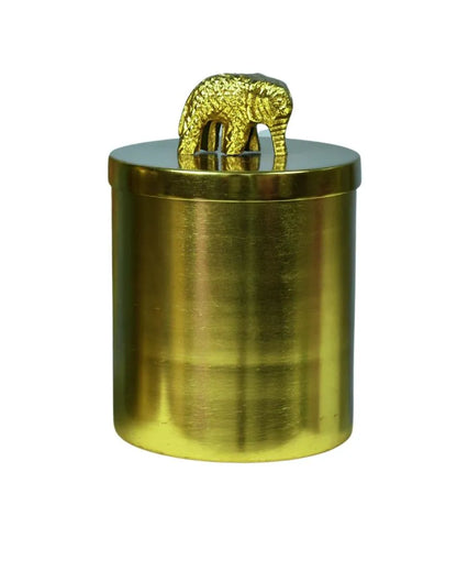 Elephant Jars Gold Finish | Set Of 2 | 650 ml