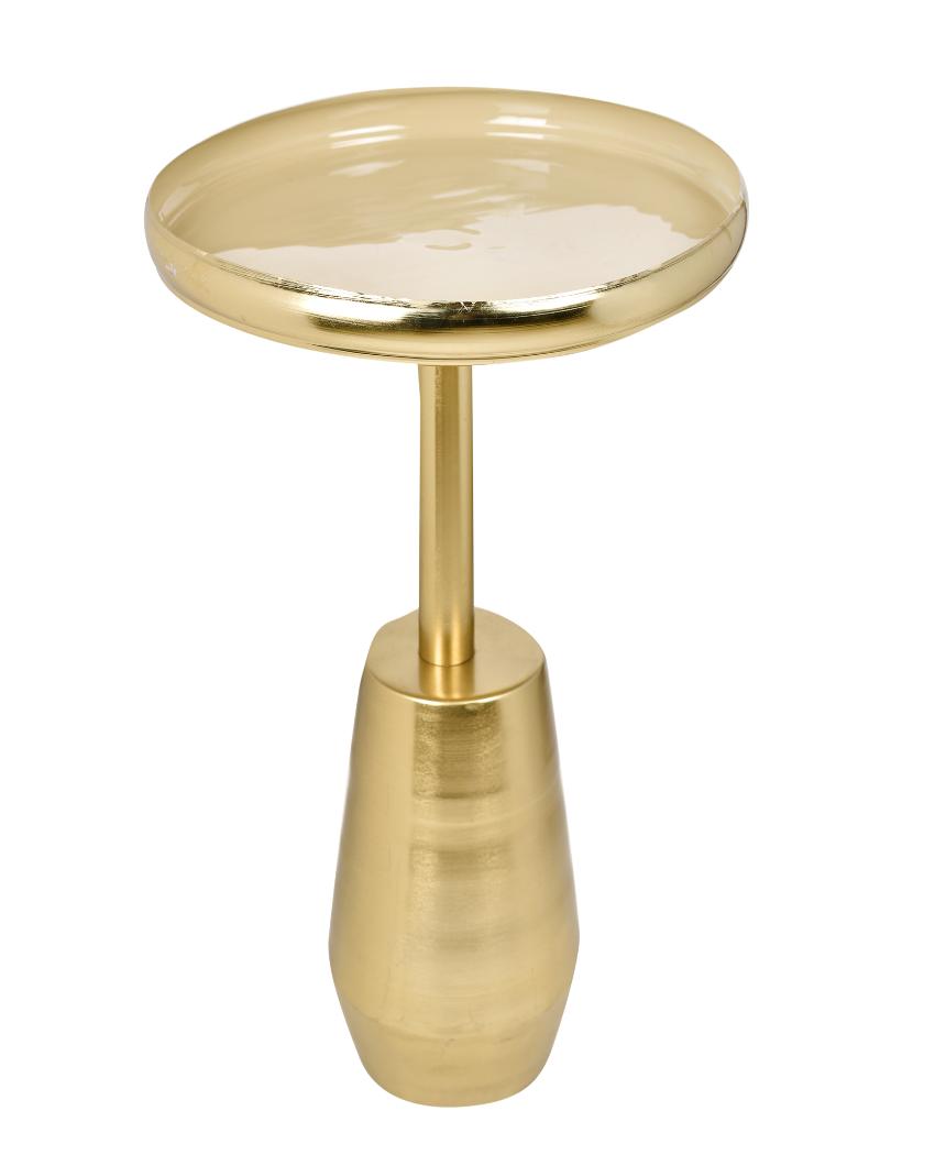 Accent End Table with Gold Mina Top | 20 Inches