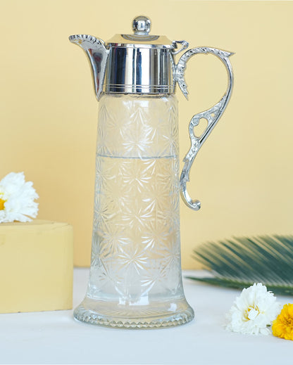 Neer Brass Glass Jug | 1 Ltr | 5 x 11 inches