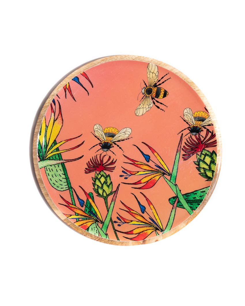 Paradise Wooden Wall Plate