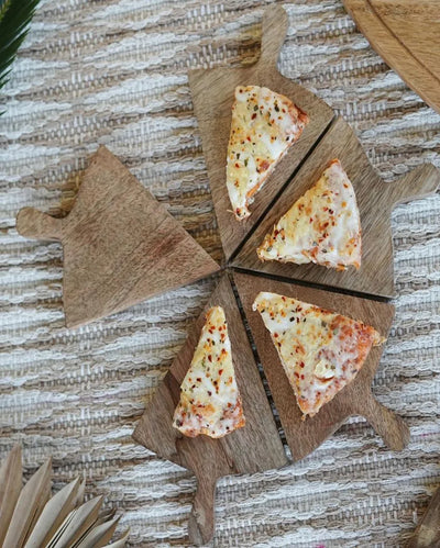 Mango Wood Pizza Platters | Set Of 5 | 8 x 6 inches