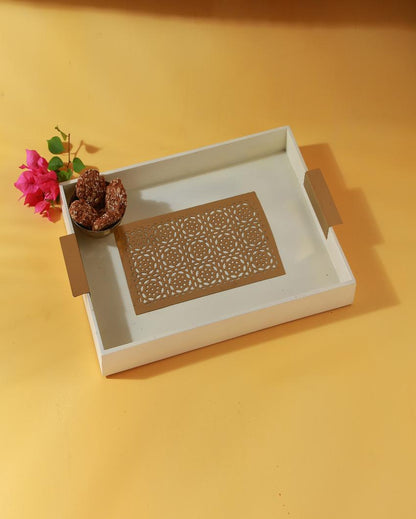 Orazi Rectangle Wooden Tray | 17 x 12 inches