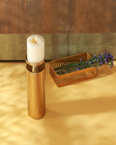 Seane Pillar Candle Holder | 3 x 10 inches