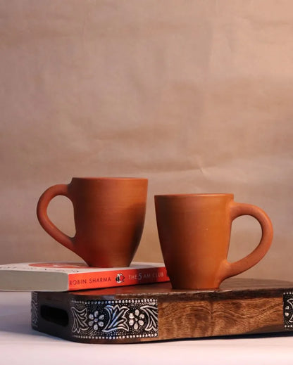 Brown Mugs & Bowls Set