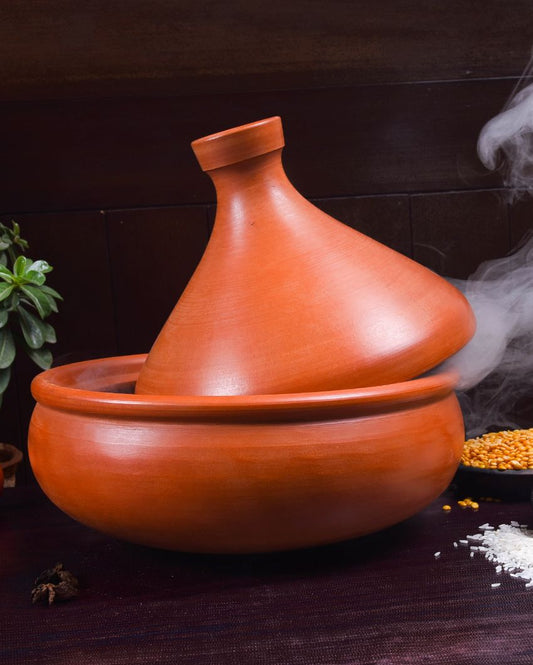 Tagine Conical Cooking Vessel | 3.5 Ltr | Safe For All Cooktops