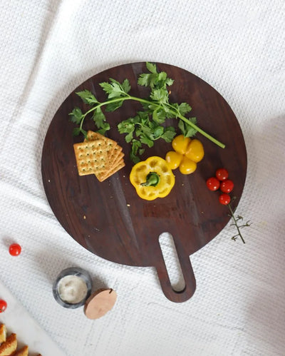 Round Accacia Wood Platter